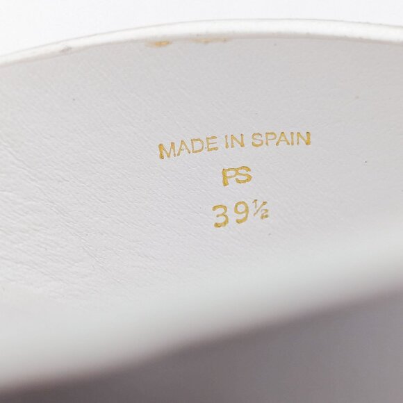 Frame Paris Women Le Ocean White Leather Y2K Retro Sandals Size 9.5US EUR 39.5 - Picture 7 of 11